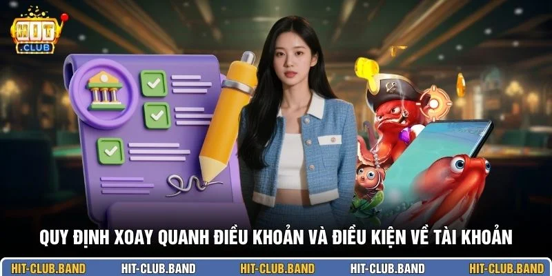 Quy định xoay quanh điều khoản và điều kiện về tài khoản